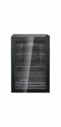 Bomann KSG 7290 black Glass Door Refrigerator 84,5cm