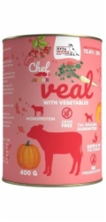 SYTA MICHA Chef Veal with vegetables Junior - vlhké krmivo pro psy - 400g