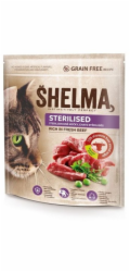 SHELMA Sterilised Rich in beef - suché krmivo pro kočky - 750g