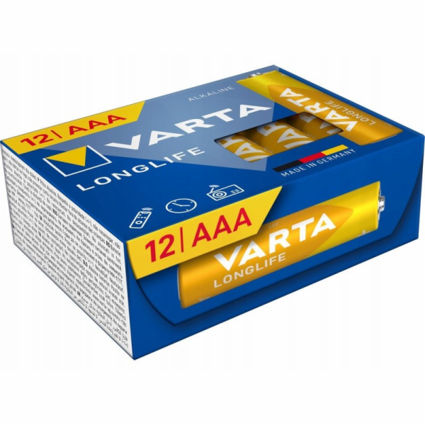 Varta Longlife Batterie LR03 Box, AAA (Micro) (12 Stück)