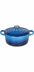 Le Creuset Signature Bräter rund 18 cm blau