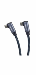 PremiumCord USB-C 2x zahnutý kabel, 2m