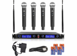 DNA WM4 Vocal Set - sada (bezdrátový mikrofon, 4x ruční vysílač, UHF ozvučovací systém)