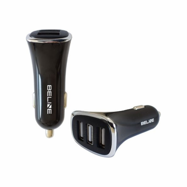 Nabíječka do auta 3xUSB 4A černá