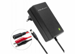 Qoltec Automatická nabíječka baterií AGM GEL STD 6V 12V | 1,5A | Usměrňovač s LED indikátorem