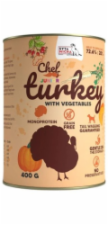 SYTA MICHA Chef Turkey with vegetables Junior - vlhké krmivo pro psy - 400g