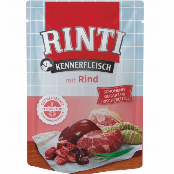 RINTI Kennerfleisch Beef - vlhké krmivo pro psy - 400g