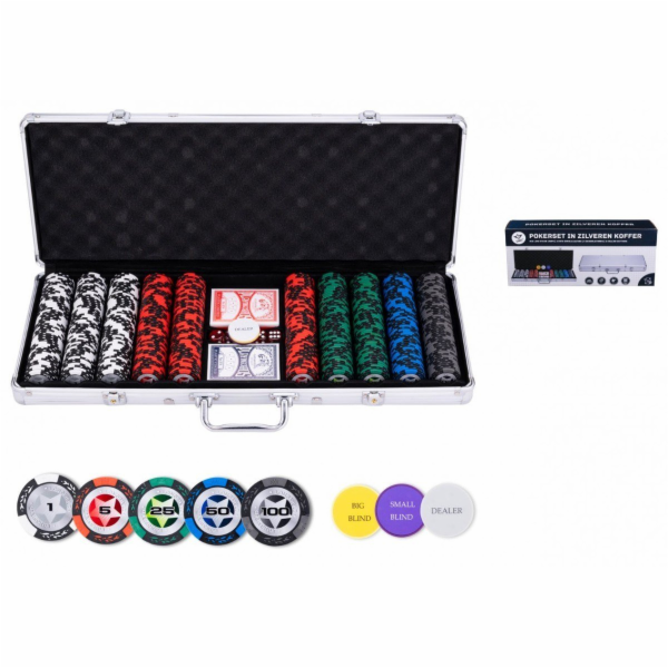 Bicycle Pokerová sada v kufru, nízké nominální hodnoty