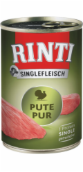 RINTI Singlefleisch Exclusive Turkey - vlhké krmivo pro psy - 400g