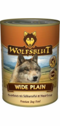 WOLFSBLUT Wide Plain Horse meat with sweet potatoes - vlhké krmivo pro psy - 395g