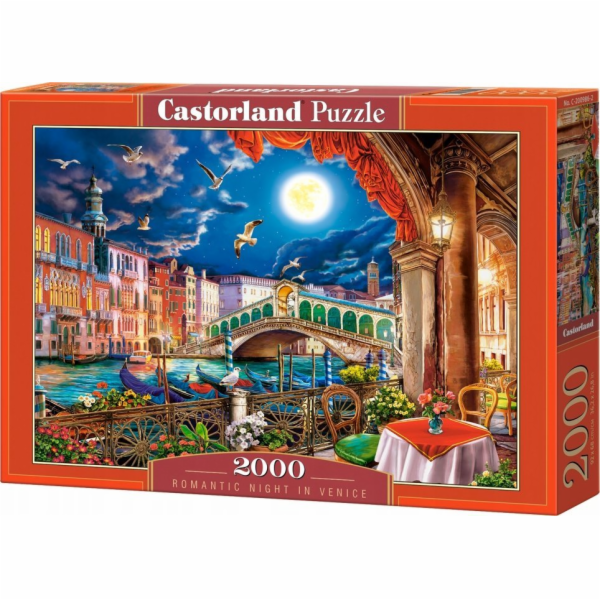 Castor Puzzle 2000 dílků Romantická noc v Benátkách