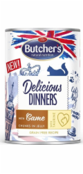 BUTCHER S Delicious Dinners Kousky se zvěřinou v želé - mokré krmivo pro kočky - 400 g