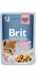 BRIT Premium Kitten Chicken fillets - mokré krmivo pro kočky - 85g