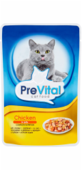 PREVITAL Chicken in jelly - mokré krmivo pro kočky - 100g