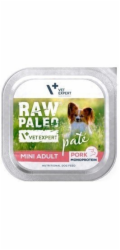 VETEXPERT Raw Paleo Pâte Mini Adult Pork - vlhké krmivo pro psy - 150g