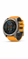 Garmin Fenix 8 3,56 cm (1.4") AMOLED 51 mm Digitální 454 x 454 px Dotyková obrazovka Titanová Wi-Fi GPS