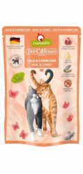 GRANATAPET DeliCATessen Veal and coney - mokré krmivo pro kočky - 85g