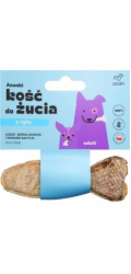 AZANKI Kost s lososem ve slupce lososa s tymiánem a bazalkou ve tvaru ryby - pochoutka pro psa - 12 cm