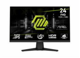 MSI MAG 244F (60.5 cm (23.8 Zoll), schwarz, FullHD, Rapid-IPS, HDMI, DP, Free-Sync-Premium, Adaptive-Sync, 200Hz Panel)