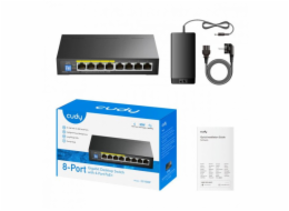 GS1008P 8portový gigabitový PoE+ přepínač 60 W