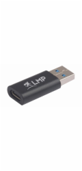LMP USB-A to USB-C adapter - Black