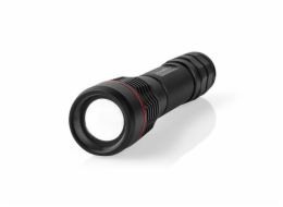 NEDIS LED svítilna/ napájení z baterie/ 3,7 V DC/ 10 W/ 1000 lm/ dosah 200 m/ černá