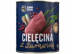 JOHN DOG Berry Adult Veal with cranberries - Mokré krmivo pro psy - 6 x 800 g