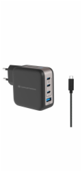 Conceptronická nabíječka CONCEPTRONIC Ladegerät 4Port 100W, 3xUSB-C, 1xUSB-A 1,5m sw