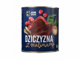 JOHN DOG Berry Adult Venison with raspberries - Mokré krmivo pro psy - 800 g