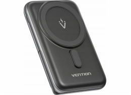 Bezprzewodowy magnetyczny powerbank Vention 20W PD 10000 mAh czarny
