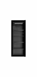 Bomann KSG 7292    schwarz Glastürkühlschrank 143cm