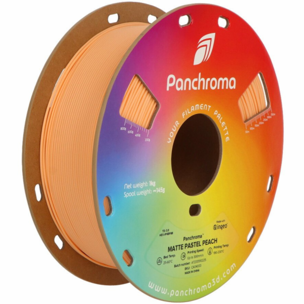 Polymaker Filament Panchroma PLA 1,75 mm, 1 kg - broskvová