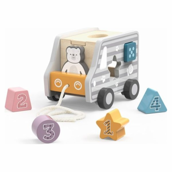 Viga Toys Dřevěné tahací auto Viga Toys