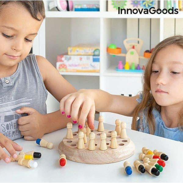 InnovaGoods Dřevěné paměťové šachy Taeda InnovaGoods 26 d...