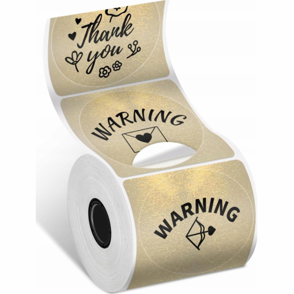 Phomemo Papírové samolepky 140x kulaté štítky zlaté pro P...