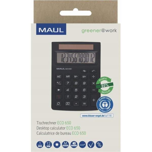 Maul Kalkulačka MAUL Taschenrechner ECO 650, 12 Stellen s...