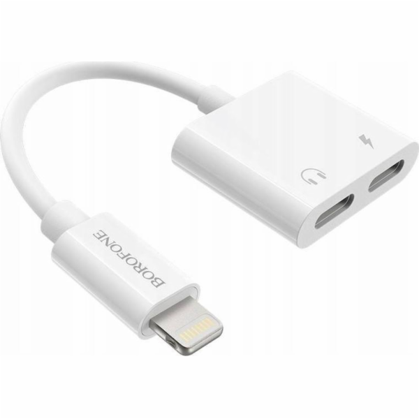 Borofone Adaptér Lightning na Lightning x2 USB bílý (6931...