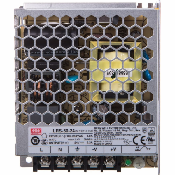 Mean Well Interní napájecí zdroj 24V 2,2A 53W LRS-50-24