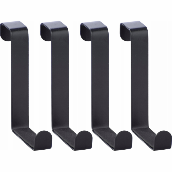 Wenko háčky na dveře černé matné 4 ks