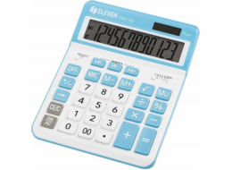 Eleven Kalkulačka ELEVEN Bílá stolní kalkulačka CDC120WHCY s bílými a světle modrými klávesami a světle modrým rámečkem kolem displeje