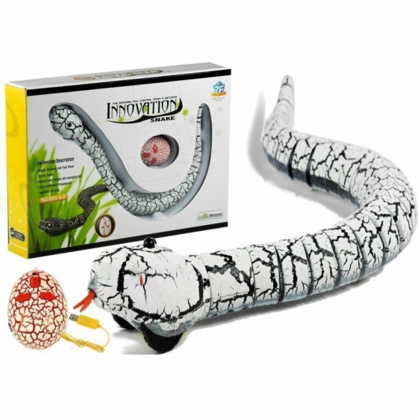 LeanToys Infračervený dálkově ovládaný had bílý