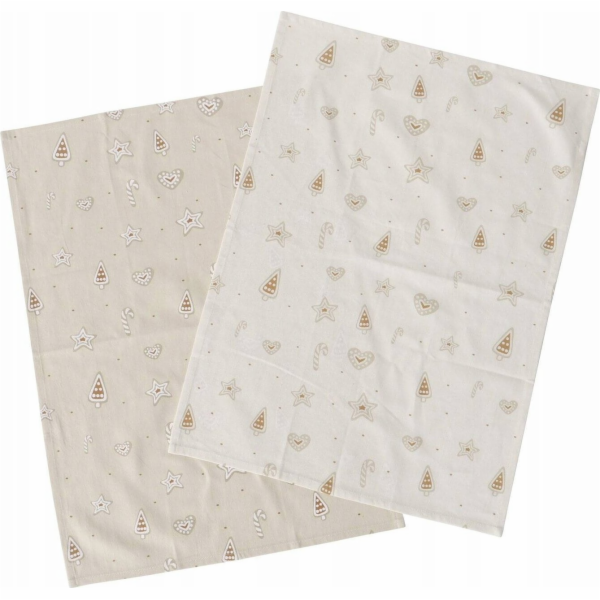 Boltze Kuchyňské utěrky s malým vzorem BAKERY, 50 x 70 cm...