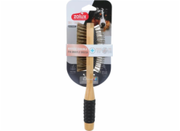 Zolux ZOLUX Dvojitý dřevěný kartáč pro psy PSÍ SALON