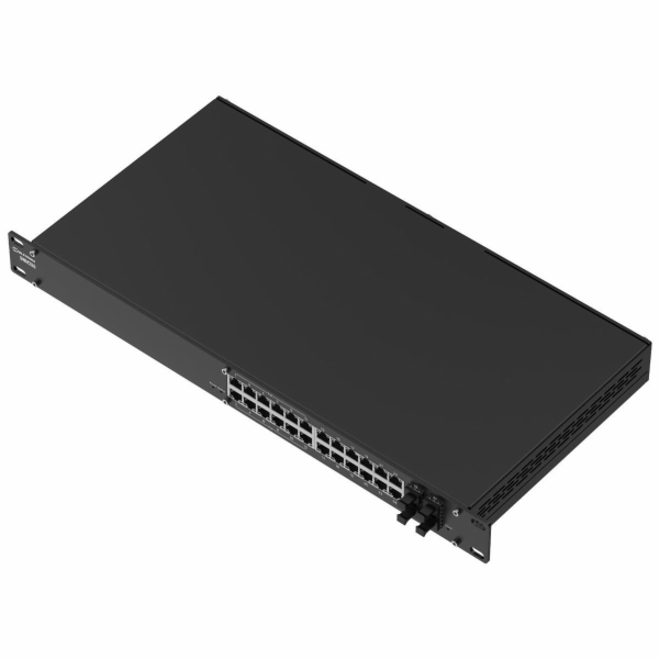 Teltonika SWM280 manažovaný switch, 24x GbE (12x PoE+), 4...