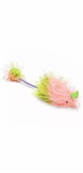 Beeztees Hračka pro kočky myš s dlouhým vlasem 6,5cm