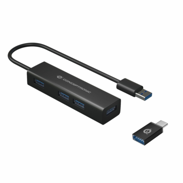 Conceptronic HUBBIES06B 4-Port-USB 3.0-Hub