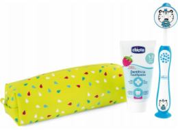 Chicco 175543 SADA PASTA + ZUBNÍ KARTÁČEK + TYGŘÍ POUZDRO 3-6L