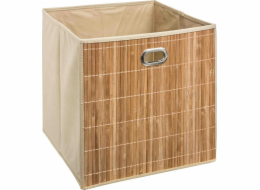 5five Bambusový úložný koš, univerzální šestihranný organizér s rukojeťmi