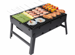 Brunbeste Přenosný cestovní kufr s mini grilem na dřevěné uhlí