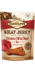 CARNILOVE MEAT JERKY Chicken with Wild Boar - svačina pro psy - 100 g
